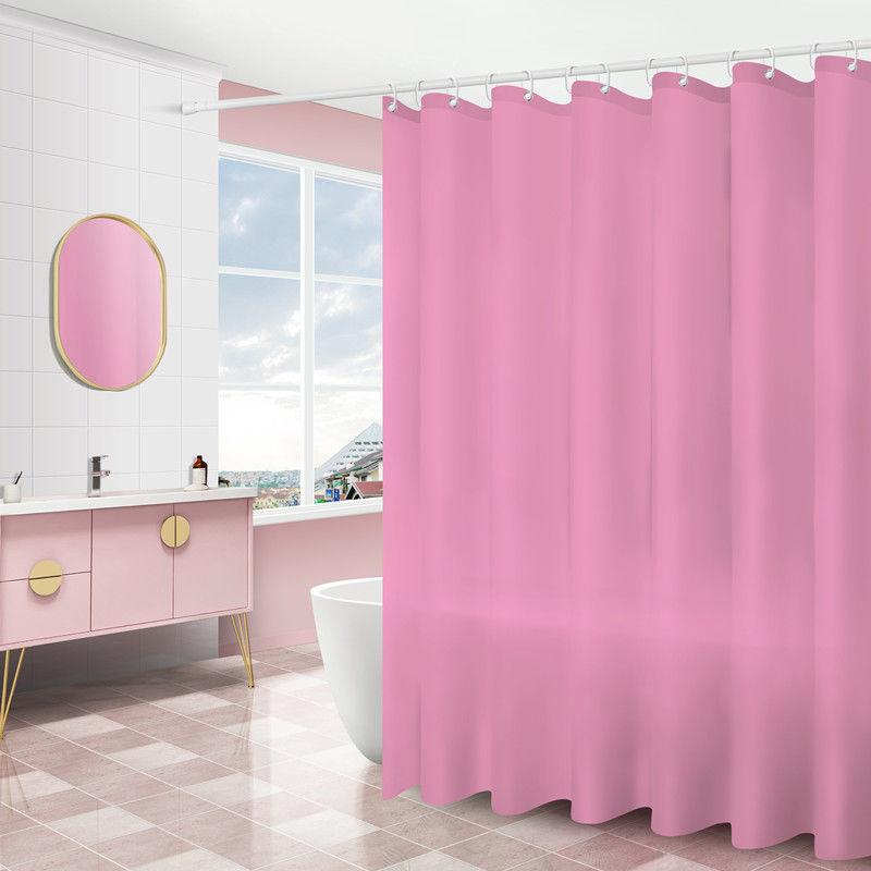 Shower Curtain Bathroom Thickened Plastic Waterproof and Mildew-proof Curtain Bathroom Partition Curtain Door Curtain Window Curtain Free Punching