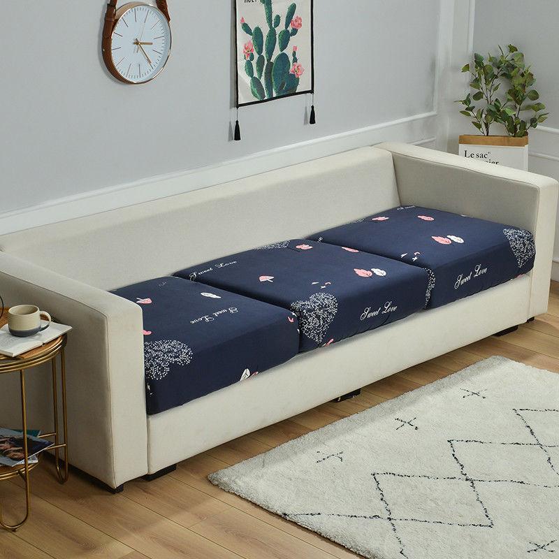 Elastic Sofa Cushion Cover Printed Polyester Slipcover for Living Room Funiture Protector Seat Cushion