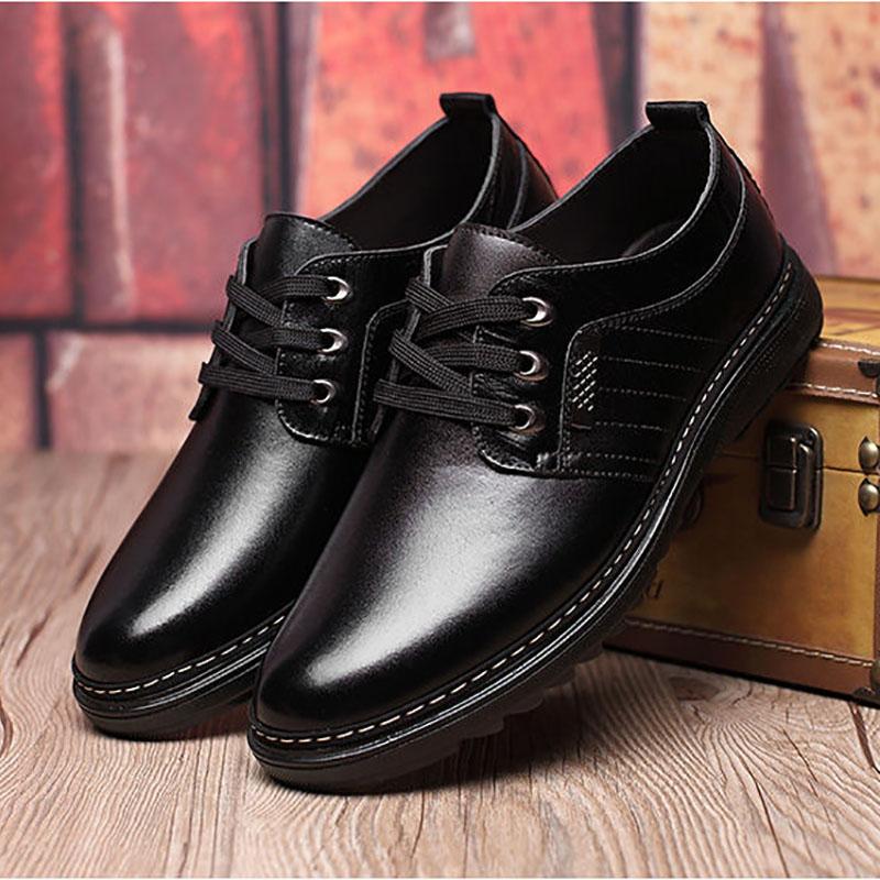 Business Dress Men Formal Shoes Wedding Fashion PU Leather Shoes Flats Oxford Shoes