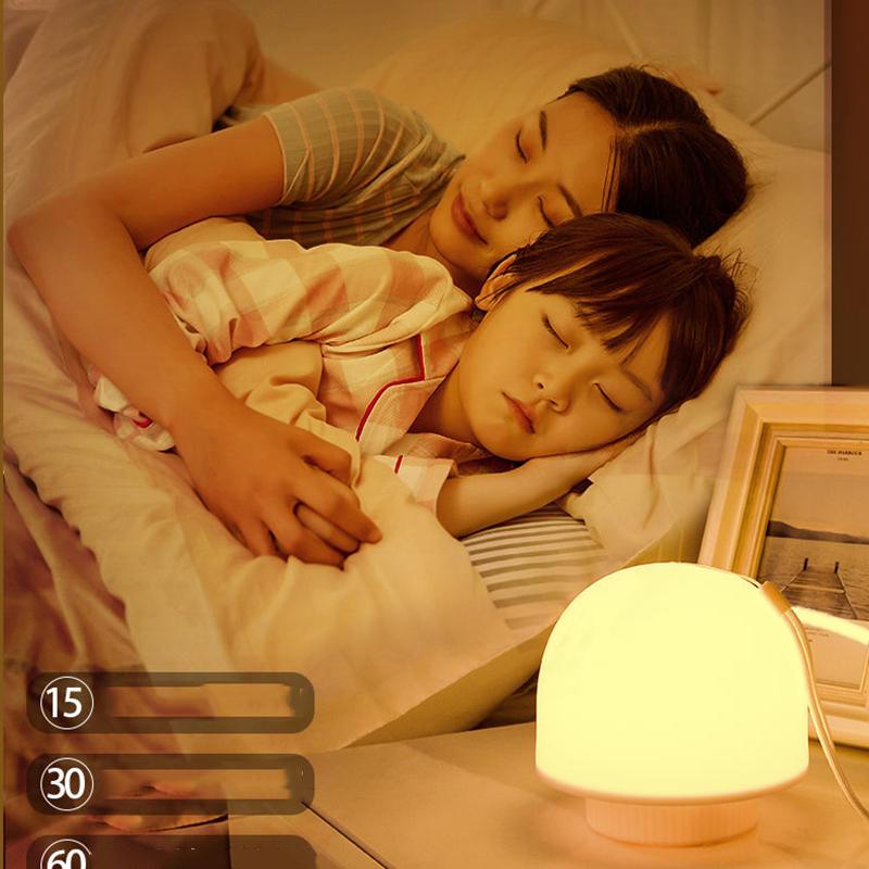 Portable Night Light Eye Protection Lamp Unplugged Bedroom Bedside Remote Control Rechargeable Small Table Lamp Children’s Sleep Supplement Light