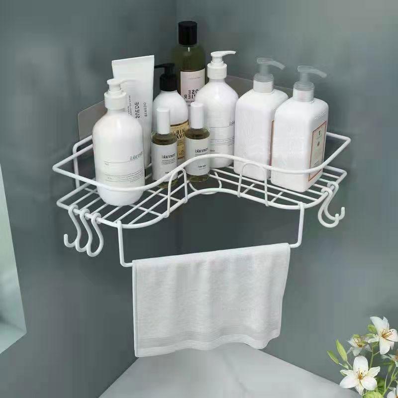 Bathroom Towel Storage Rack Wall Hanging Tripod Vanity Toilet Rack Kitchen Storage Rack Household Multi-layer Rack Wash Storage Rack