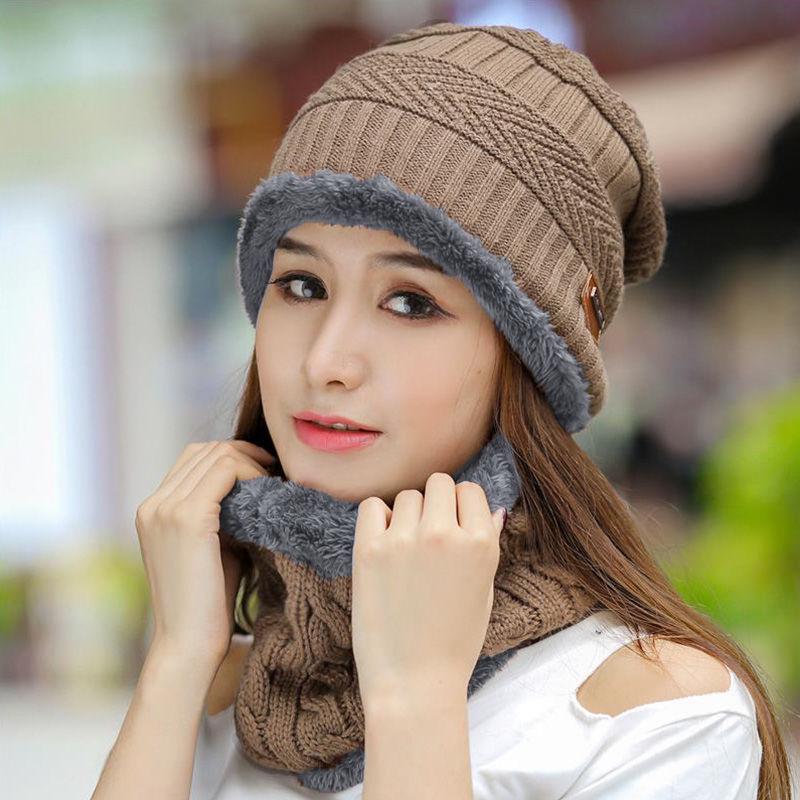 Windproof hat Autumn winter Warm hat Thick hat Fashion Woman hat Plush Cotton hat Trendy wild hat