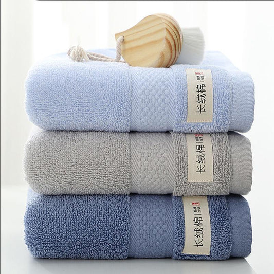 Towel Set Cotton Adult Face Wash and Bath Towel Couple Men and Women Cotton Skin-friendly Soft Absorbent and Non-linting