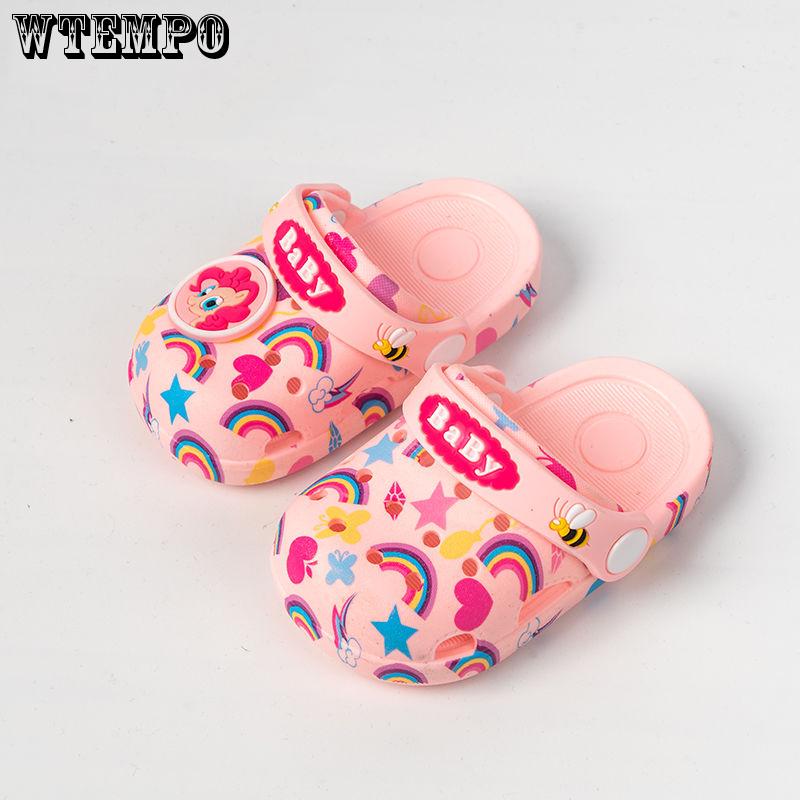 Cute Girls Boys Slippers Kids Flip Flops Cartoon Sandals Water Shoes Kids Slippers Baby