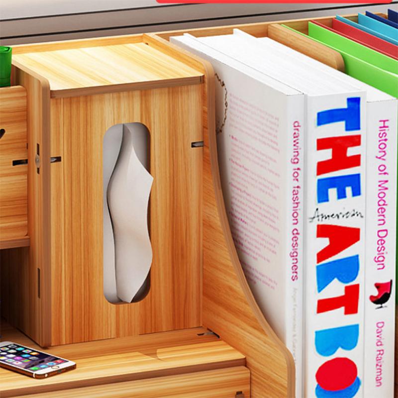 Simple Pen Holder Multi-functional Storage Box Divided Students Large-capacity Square Desktop Storage Box Cute Pen Rack Bookshelf