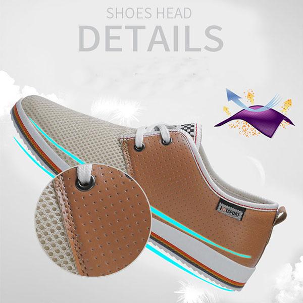 Summer Men's Casual Shoes  Trend Breathable Mesh Shoes Hollow