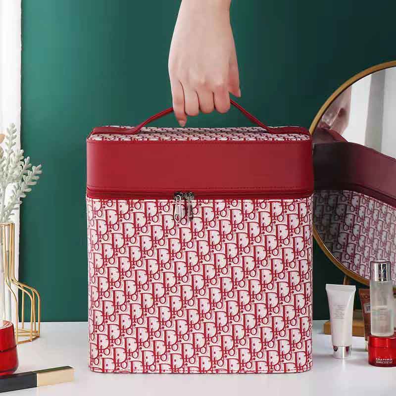 Cosmetic Bag Fashion Multifunctional Portable Cosmetic Storage Box Multi-layer Travel Storage Box