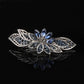 Retro Rhinestone Spring Clip Hairpin Ponytail Clip Headdress Horizontal Clip Hair Accessories Girl Hairpin