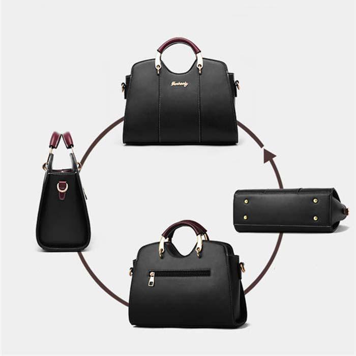 Female Bag  Leather Fashionable Shoulder Hand Female Bag Euramerican Style Atmosphere Lady Bag