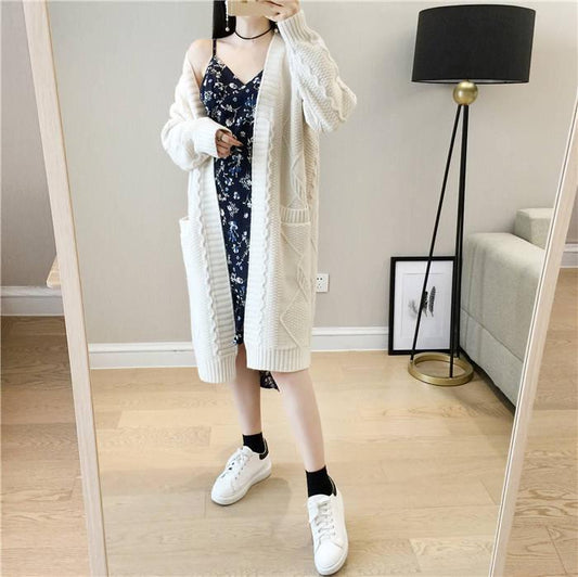 Cardigan Long Sleeve Knitted Sweater Women Casual Sweters Women Invierno 2019 Loose Cardigan Mujer