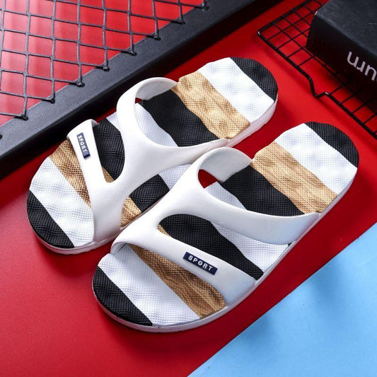 Summer Men's Slippers Personalized Non-slip Wear-resistant Shoes Beach Household Sandals and Slippers