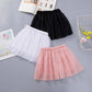 Autumn Spring Summer Girls' Skirts Korean Version of Elastic Mesh Short Skirts Pleated Skirts Playful Style Sweet Style Tutu Skirt