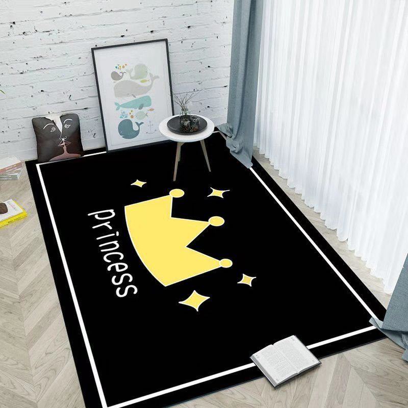 Teenage BedroomCute Cartoon Bedside Carpet Living Room Home Children Crawling Mat