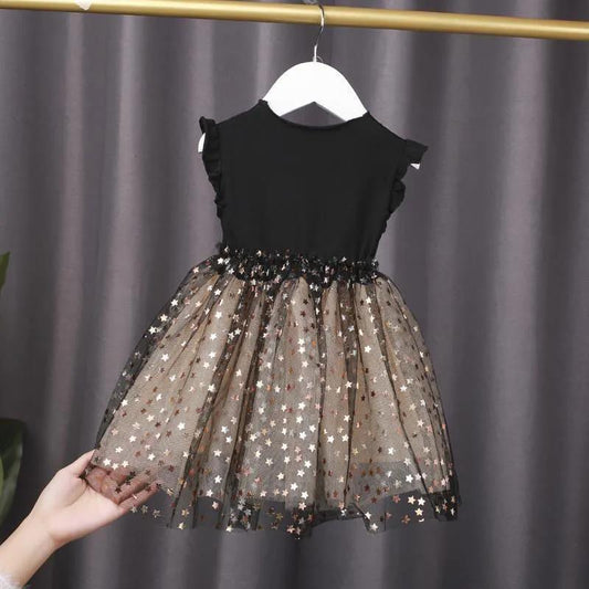 Baby Girls Floral Dresses Print Wedding Sleeveless Party Dress for Girl Formal Dresses Tutu Dress Gift Performance Clothing