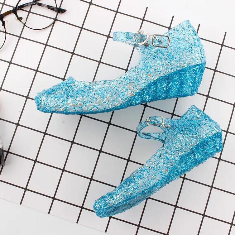 Girls Shoes Spring Summer Girls Cosplay Party Single Princess Shoes Sandals Children Low Heel Girls Shoes Performance Prop Shoes