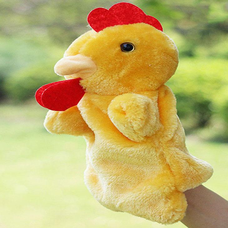 Lovely Delicate Baby Child Little Animal Glove Puppet Finger Sack Plush Toy Parent Child Interactive Glove Doll