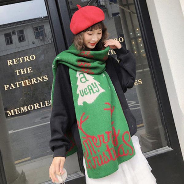 Woman Trend Wild shawl scarf Long section scarf birthday present Winter warm scarf Christmas gift