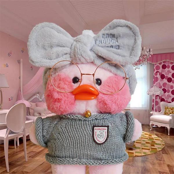 Little Duck Stuffed Animal Toy Soft Plush Toy for Kids Girls DIY Hugglable Plush Stuffed Toy with Cute Hat and Costume Best Gifts for Christmas (30cm)