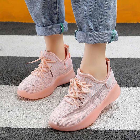 Size 26-37 Child Pink Sneakers Kids Mesh Breathable Non-slip Shockproof Basketball Shoes Lightweight Running Shoes Comfortable Deodorant Baby Shoes