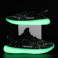 Men's Fluorescent Shoes Luminous Star Coconut Shoes Student Casual Sports Shoes Breathable Running Mesh Shoes Fitness Flying Shoes