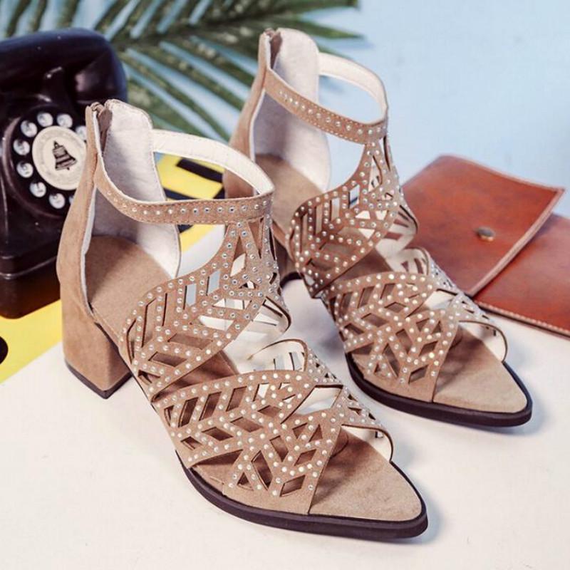 Women Summer Wedge Sandals Fashion Fish Mouth Pumps Sexy Hollow Out Shoes