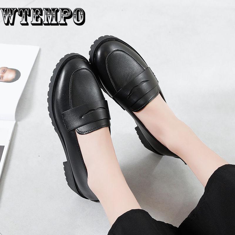 Top Quality Women's Shoes  Leather Women's Flats Shoes Casual Shoes Slip On Women's Loafers