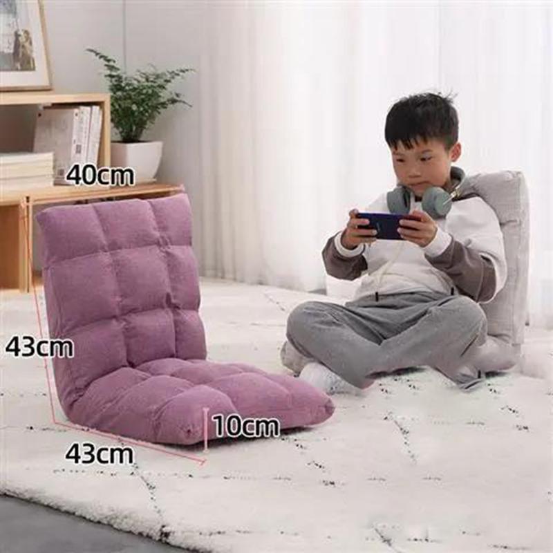 Children's Upholstered Sofa Living Room Backrest Floor Sofa Pure Color Mini Upholstered Sofa Play Cushion Sofa