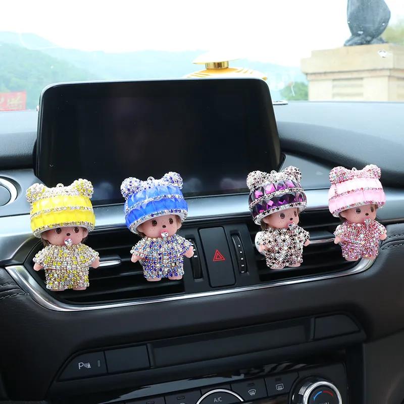 Crystal Doll Aroma Diffuser Car Creative Decoration Accessories Air Conditioning Outlet Plug-in