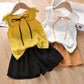 Girls Net Red Suit Western Style Clothes Princess Chiffon Shorts Two-piece Girl Summer Summer Suit Women