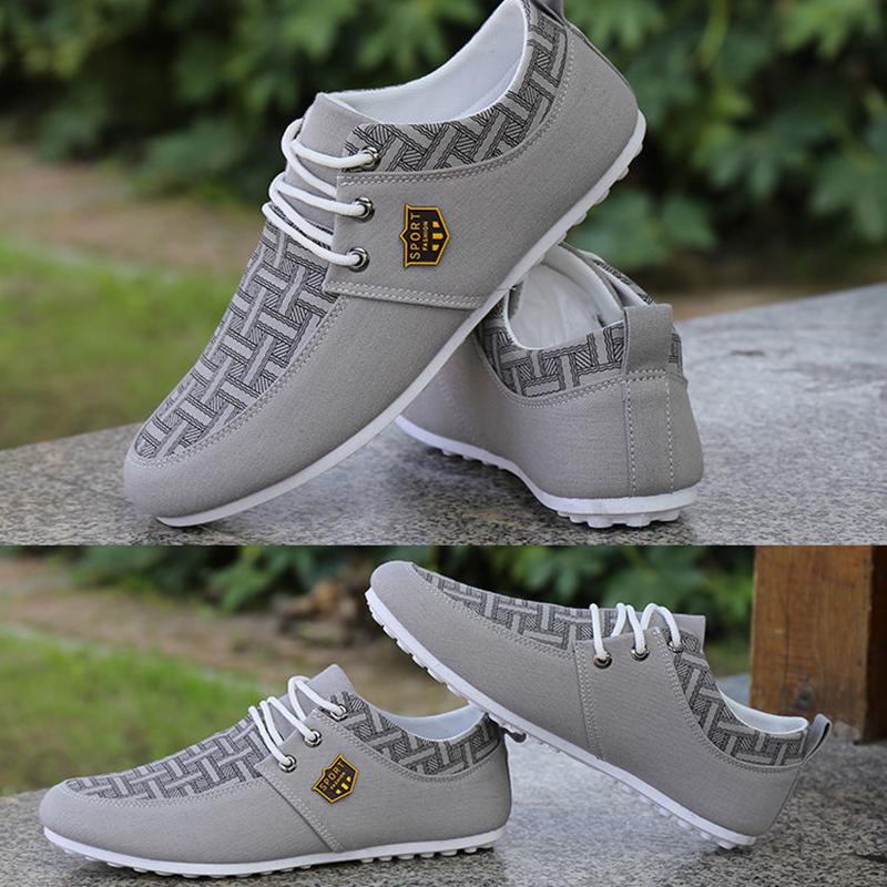 Men's Spring and Autumn Old Beijing Canvas Shoes Boys Beanie Shoes Walking Casual Sneakers