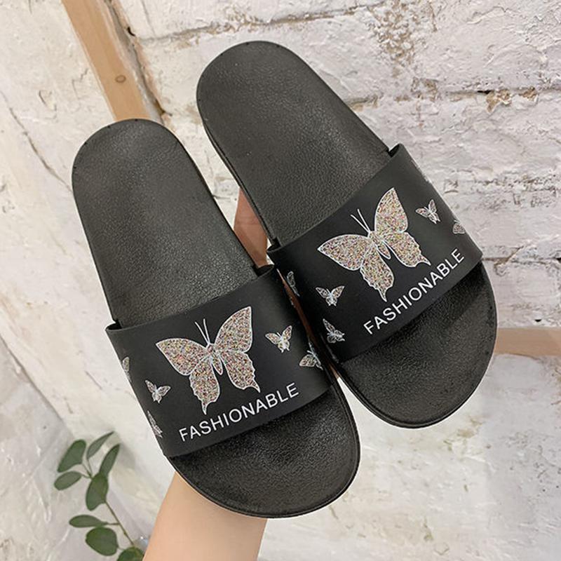 Slippers Women's Summer Non-slip Deodorant Indoor and Outdoor Wear Personalized Korean Fashion Flat Bottom All-match Slippers