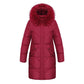 XL-6XL Women's Winter Long Cotton Coats Solid Color Oversized Warm Wadded Jacket Loose Casual Thickened Down Jacket