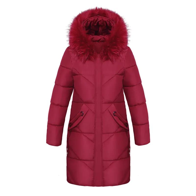 XL-6XL Women's Winter Long Cotton Coats Solid Color Oversized Warm Wadded Jacket Loose Casual Thickened Down Jacket