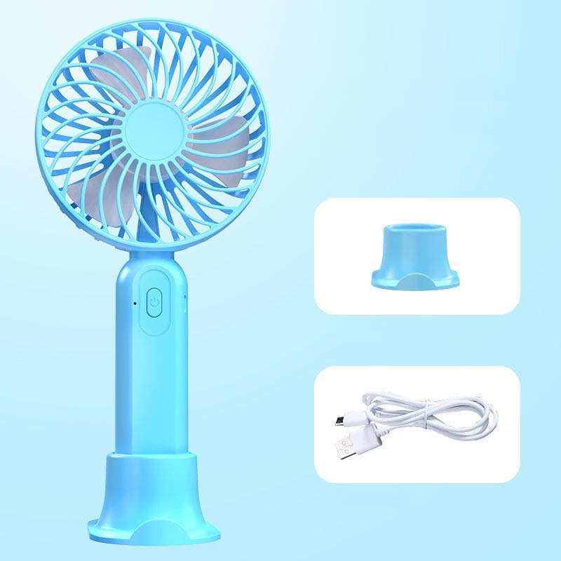 Usb Small Electric Fan Mini Fan Hand-Held Hanging Neck Portable Desktop Charging Fan