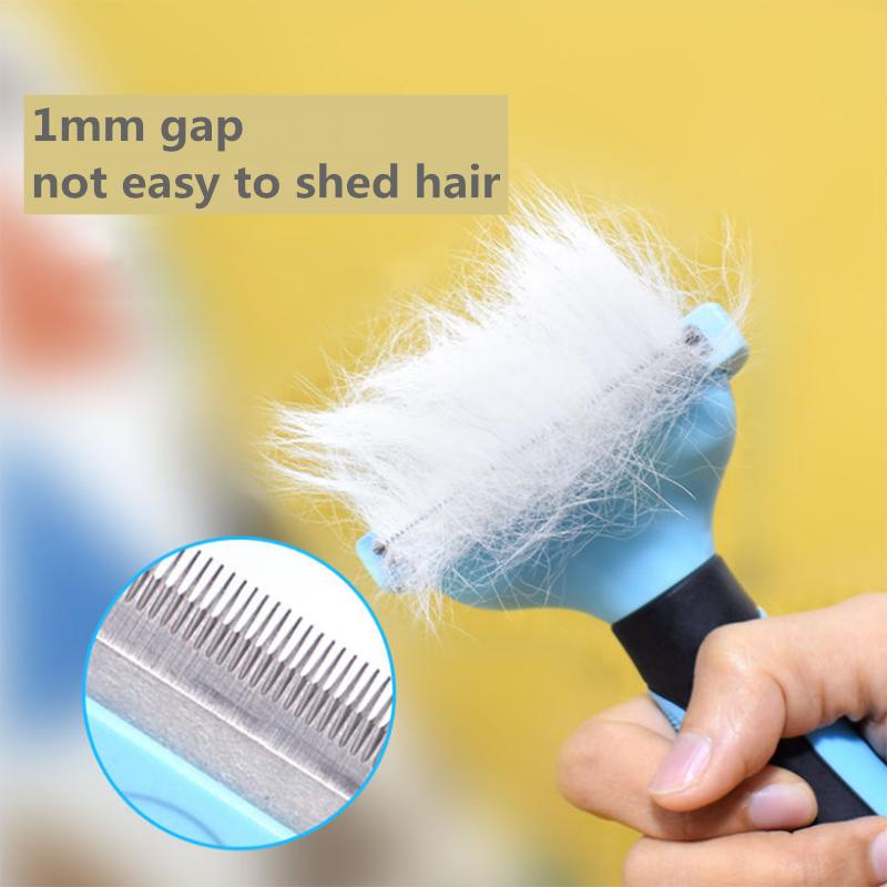 Cat Comb Pet Grooming Combs Dogs Matted Hair Remover Float Cat Hair Cleaner Pet Supplies Arc Comb Head Cats Hair Combing Floating Hair Combs Brush