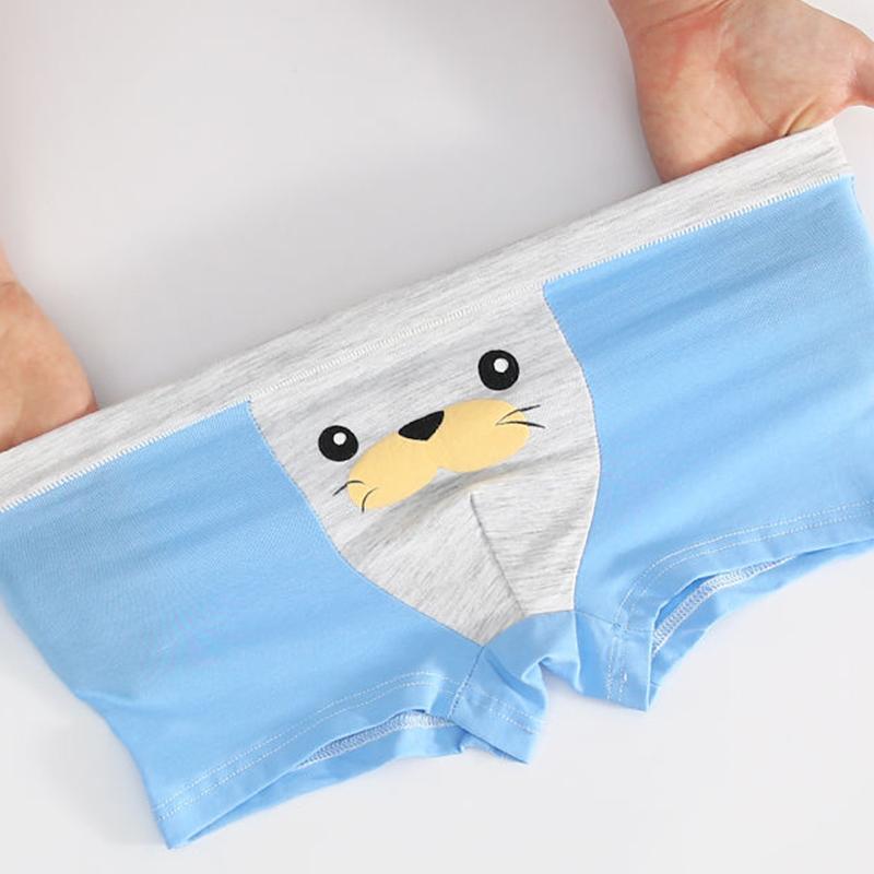 4 PC Boys Boxer Underwear for Kids Cotton Underpanties Bottoms Boys Clothes for 3 -14 Years Old