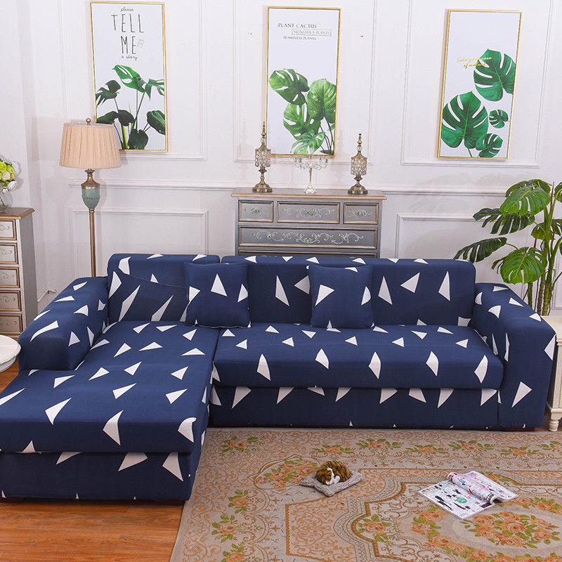 Stretch Slipcovers Sectional Elastic Stretch Sofa Cover for Living Room Couch Cover L Shape Armchair Cover