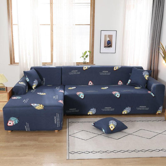 1-4 Seat Sofa Cover All-inclusive Universal Cover Fashion Printed Stretch Universal Sofa Cover Cover Leather Sofa Cushion Towel Full Cover Cloth