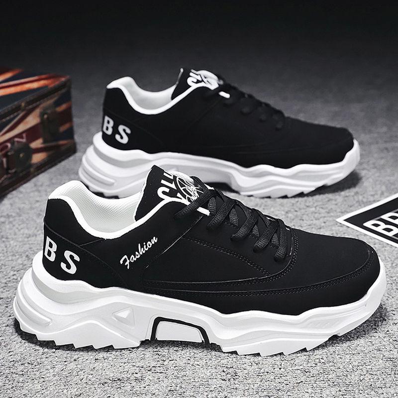 Men's Shoes Blue Lace Up Men's Casual Shoes Light Comfortable Shoes Walking Sneakers Daddy Shoes