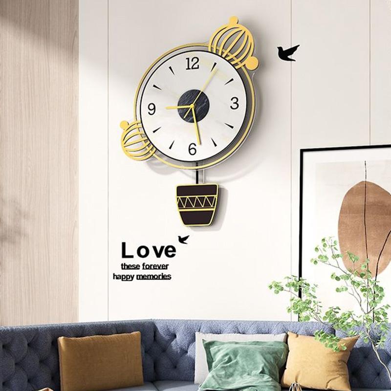 Creative Decoration Clock Wall Clock Living Room Fashion Home Modern Minimalist Wall Watch Personality Light Luxury Clock Mute