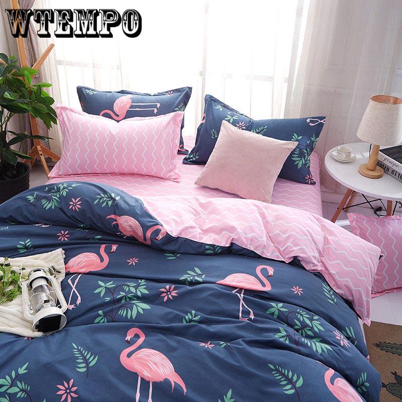 Oil Printing Bedding Sheet Set 4pcs Duvet Cover Set Bedroom Decoration Bed Sheet Quilt