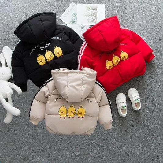 Boys and Girls Cotton-padded Jackets Padded Jackets Bread Jackets Children's Clothes Winter Clothes Down Padded Jackets Hooded Jackets