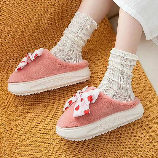 Pure Cotton Slippers Cute Slippers Keep Warm and Comfortable In Autumn and Winter Indoor Non-slip