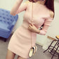 Spring Autumn Women's Knitted Pullover Sweater Sexy  Off-shoulder Long Sleeve Knit Dress Women's Mid-length Bag Hip Base Bodycon Sweater Dress