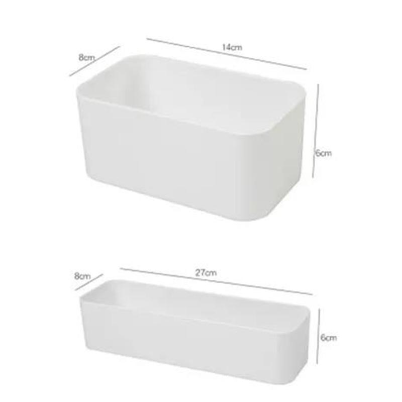 Wall-mounted Storage Box Free Perforated Storage Rack Bathroom Bedroom Living Room Remote Control Small Item Storage Box Key Sundries Storage Box