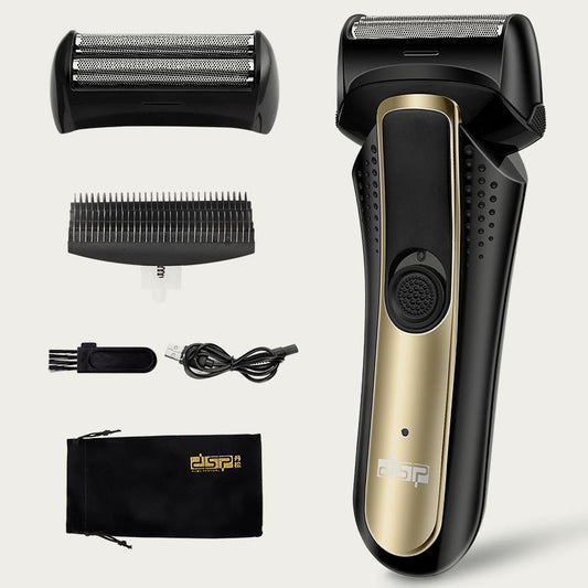 Reciprocating Shaver Male Rechargeable Razor Double Head Electric Beard Cutter Trimmer Washing