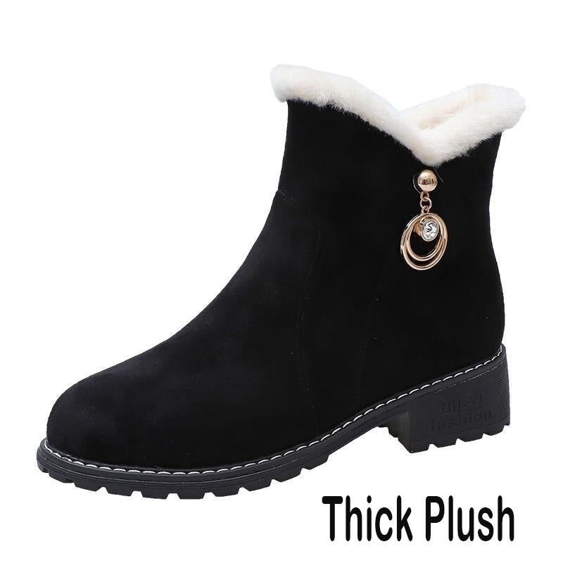 Women Boots Winter Warm Snow Boots Women Suede Ankle Boots Female Winter Cotton Shoes Botas Mujer