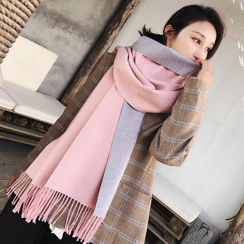 Winter Scarf Women Scarves Fashion Casual Scarfs Cashmere Ladies Shawls and Wraps