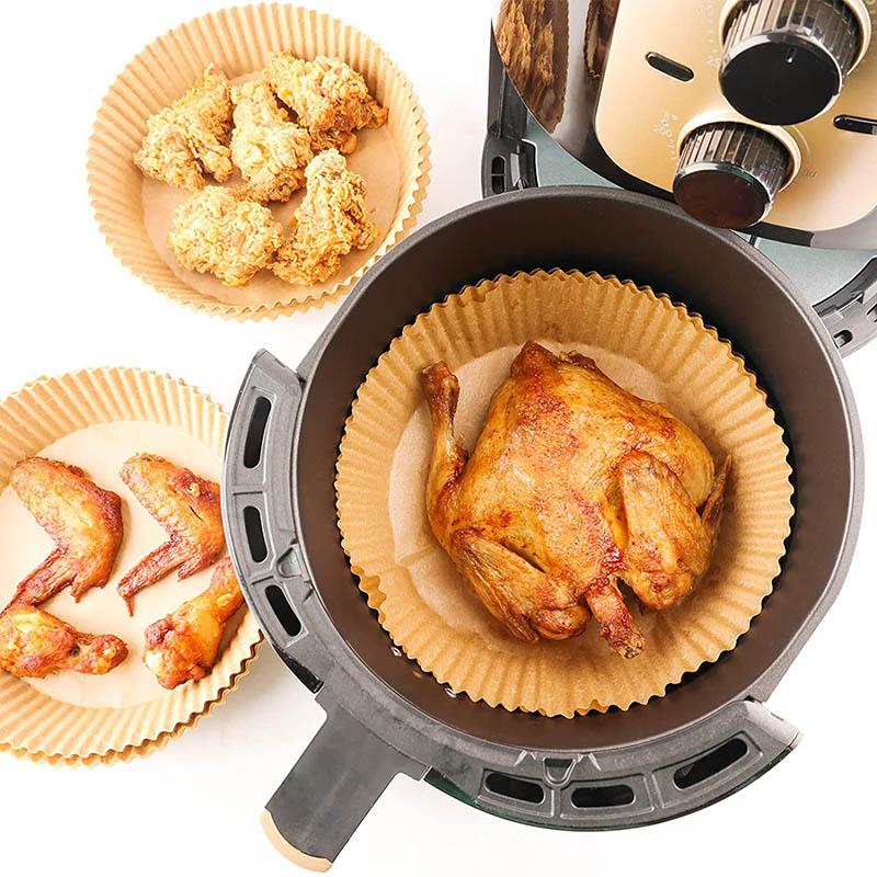 Air Fryer Disposable Paper Liner 6.3 Inch 100pcs Non-Stick Air Fryer Liners