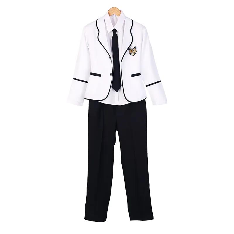 British College Style School Uniform Suit Spring and Autumn Uniform Japanese Skirt Male Student Korean Primary and Secondary School Student Class